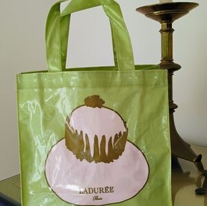 Laduree Green & Pink Tote Bag